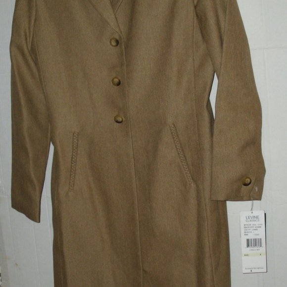 sz 4 Classy Tweed trench Over coat With matching trousers pantsuit Set - Picture 8 of 14